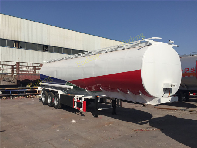 45000 L Fuel Tanker Semi Trailer Carbon Steel Transport Crude Oil Tanker Trailer