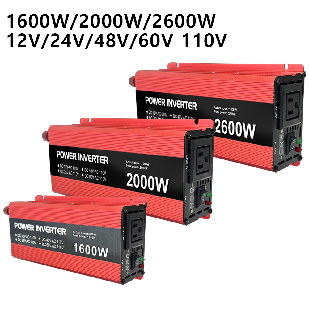12V 24V 48V 60V to 110V 220V 230V Off Grid Charger Power Inverter
