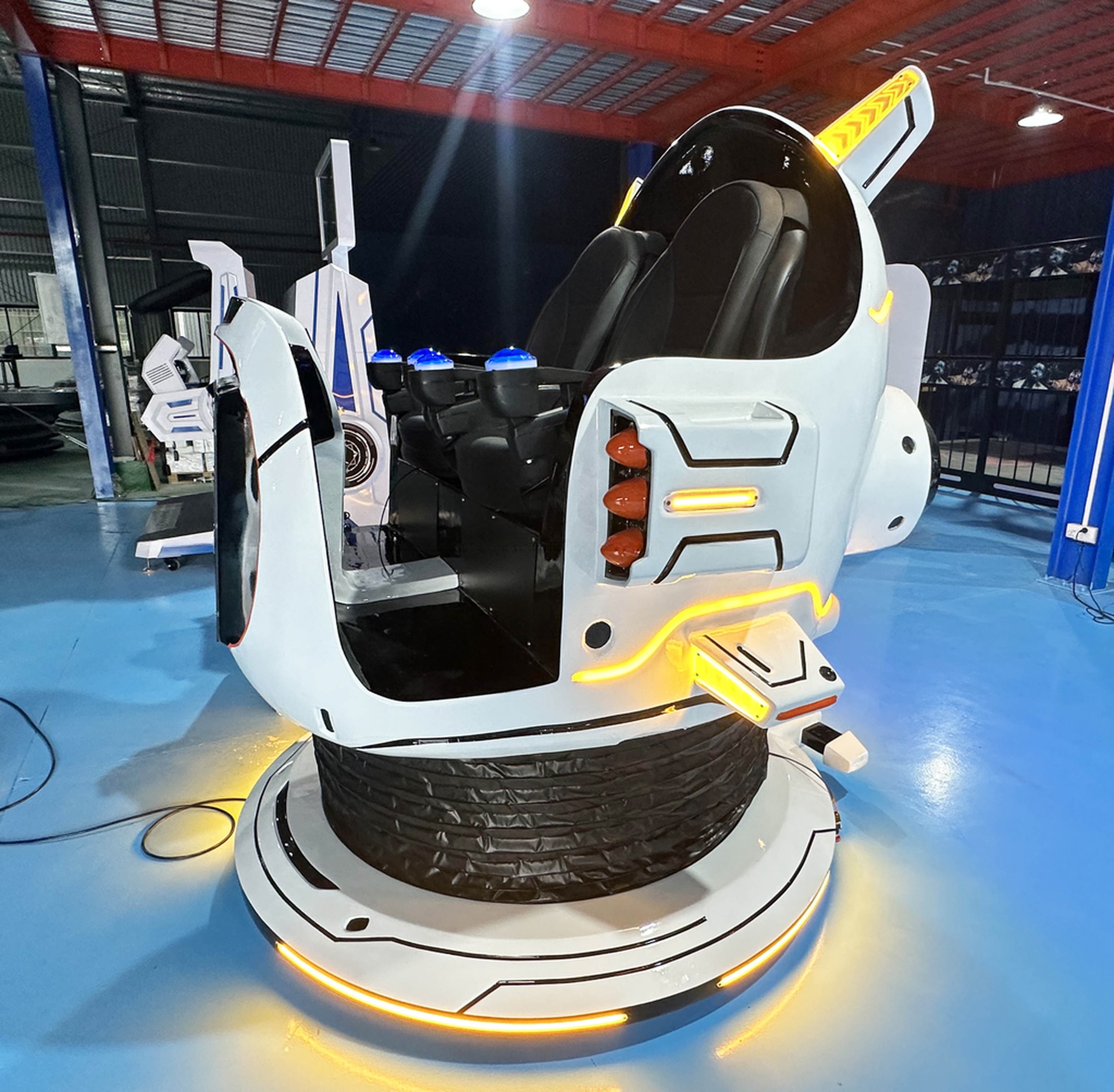 Dreamland Coin Operated VR Panda Adventure 360 VR UFO 9D Simulator Motion Ride Virtual Reality Chair