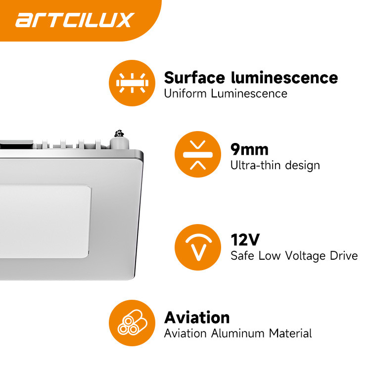 Recessed Install Style Dimmable LED Cabinet Spotlight with CE Certification and 3000/4000/6000K Temperature
