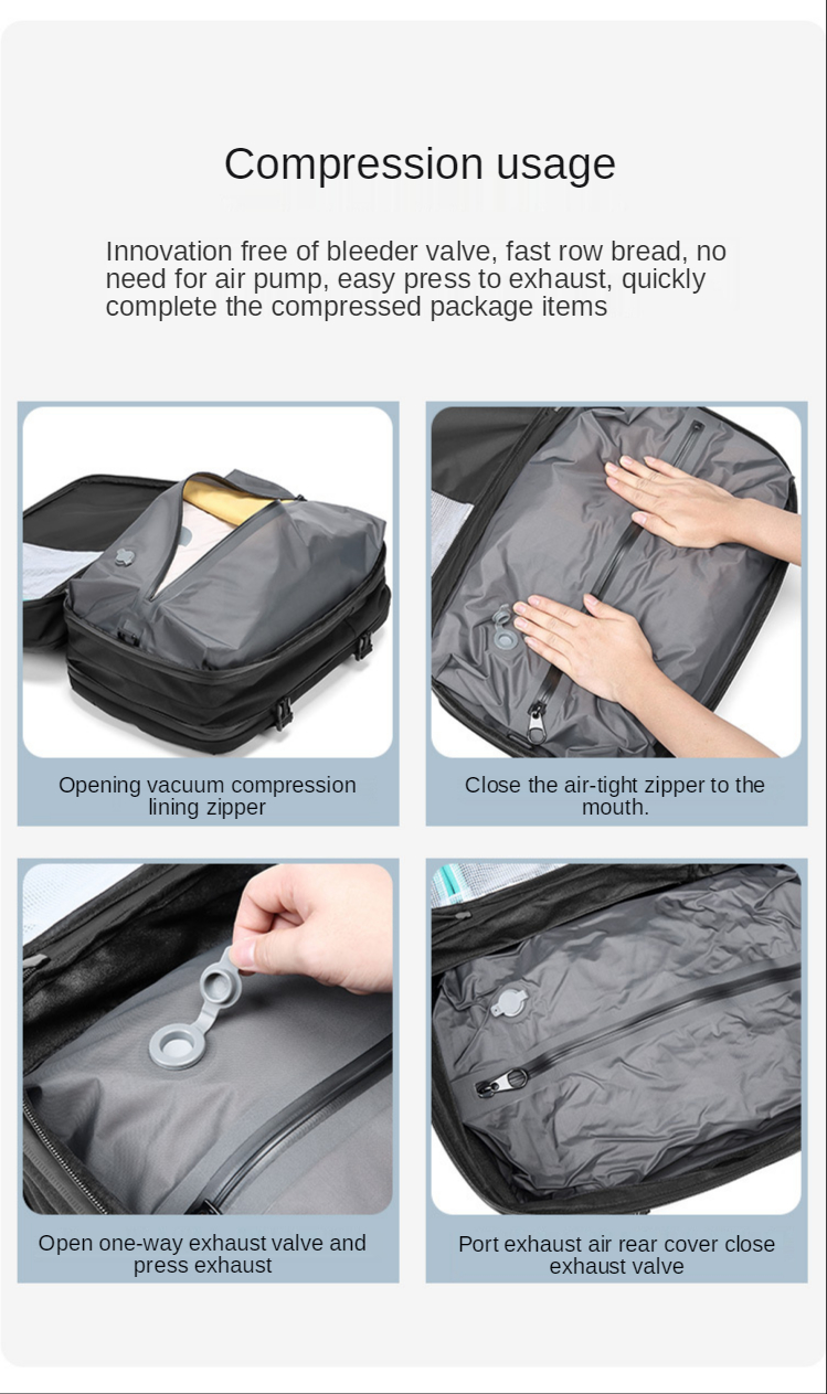 Multifunctional Airbag Men Business Backpack 600D Oxford Waterproof Backpack
