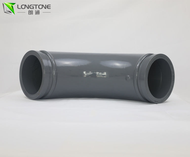 Welded Concrete Pump Pipe Bend 4.5mm Thikness Twin Wall Elbow