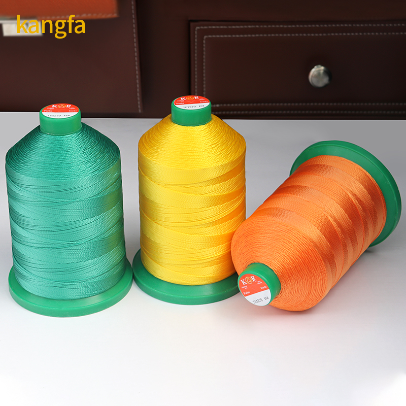 Low Shrinkage V-92 16oz. 6000Y White UV Bonded Polyester Thread for Upholstery Sewing