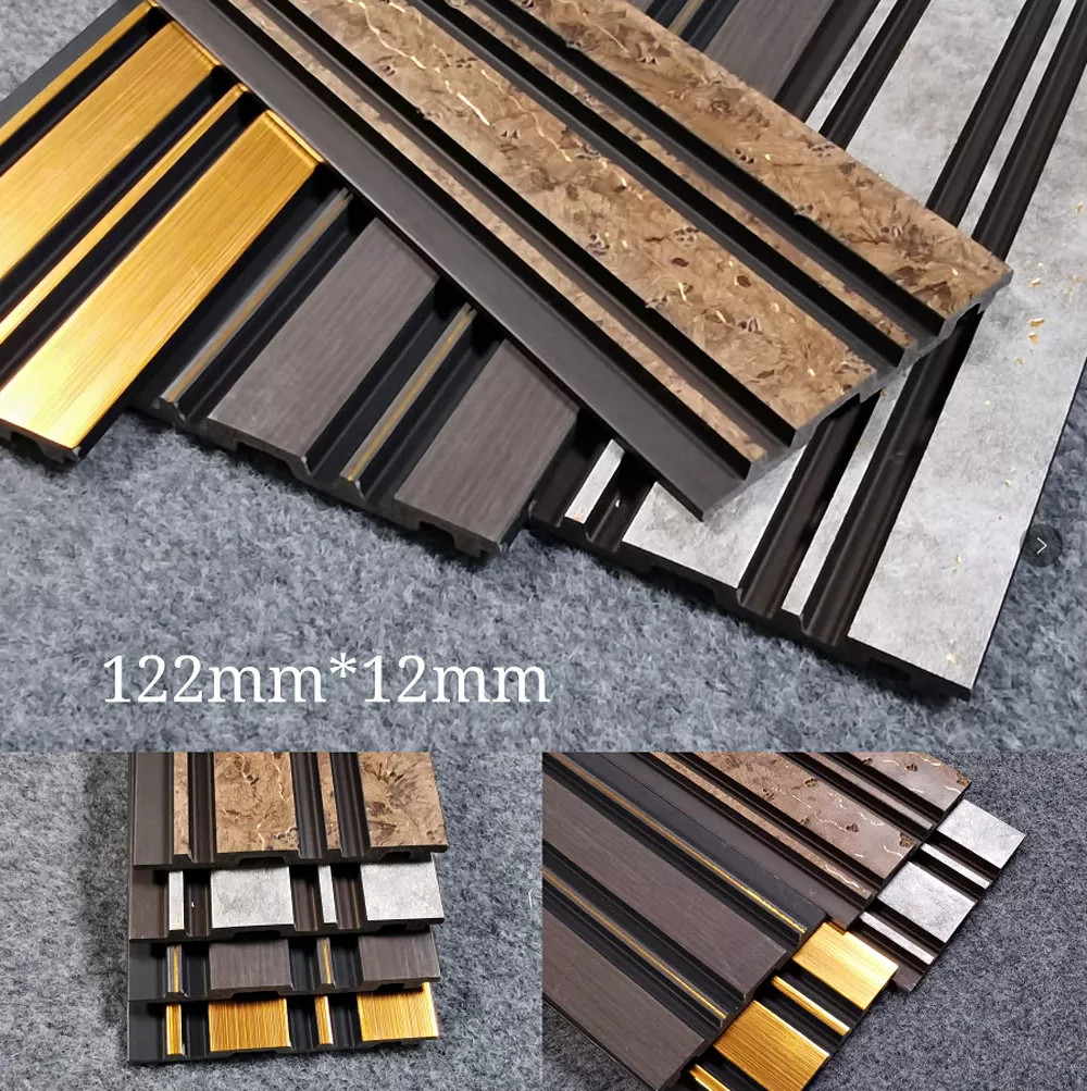 Waterproof Luxury Concrete Interior PS Polystyrene Wall Panel 120x12x2900