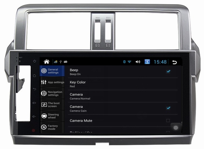 Ouchuangbo android 4.2 Toyota Prado 2014 audio DVD gps radio support canbus 4 core BT MP4 media player
