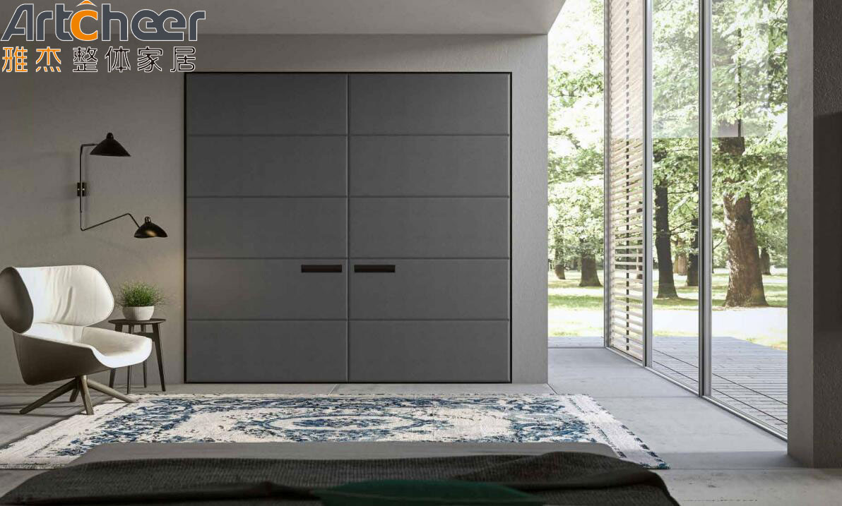 Modern Wood Style PANEL Wardrobe Closet for Bedroom European Design and Functionality