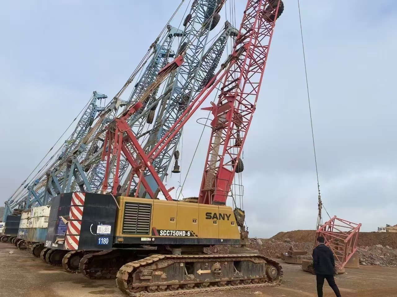 2022 Model Multifunctional Used Crawler Cranes With WP10 Engine Sany SCC750HD-6