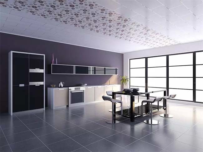 Thickness 4.5mm - 15mm Lamination Interior PVC Wall Panels Brick Design