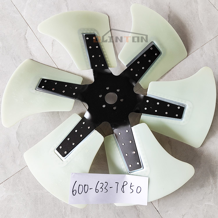 Construction Machinery Accessories 6D125 6D140 Excavator Fan Blade 600-633-7850