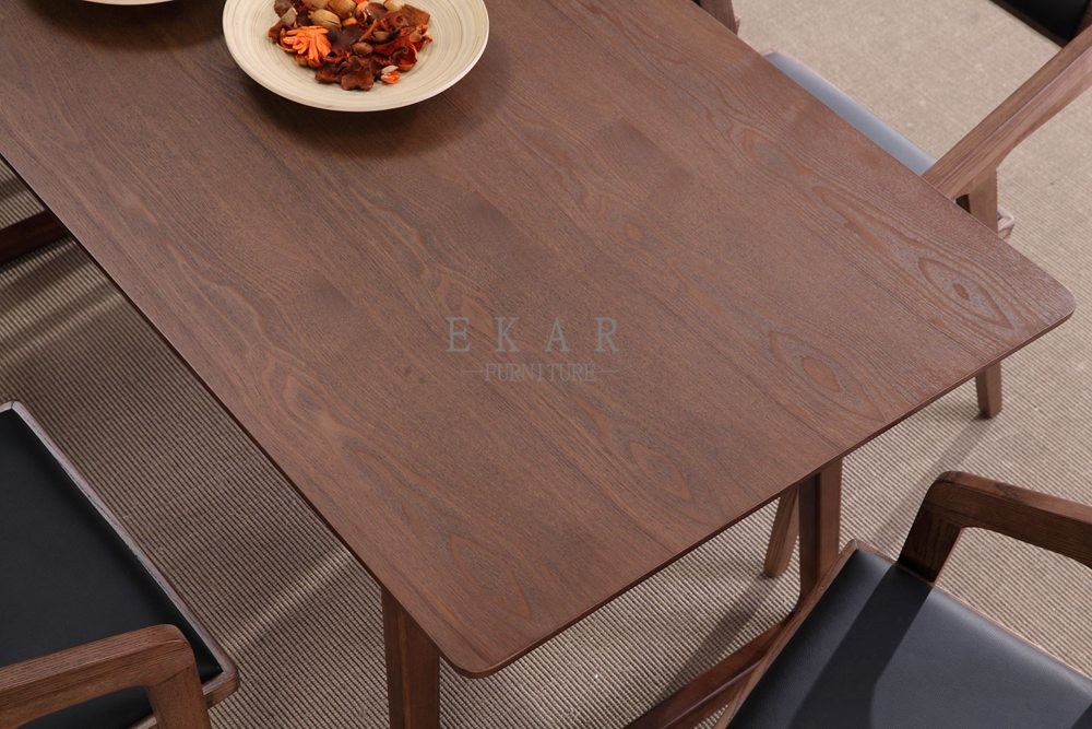 European Style Wood Furniture Square Dining Table
