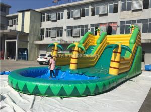 Buy cheap Coconut Tree Inflatable Waterslide 12X5m Flame Retardant product
