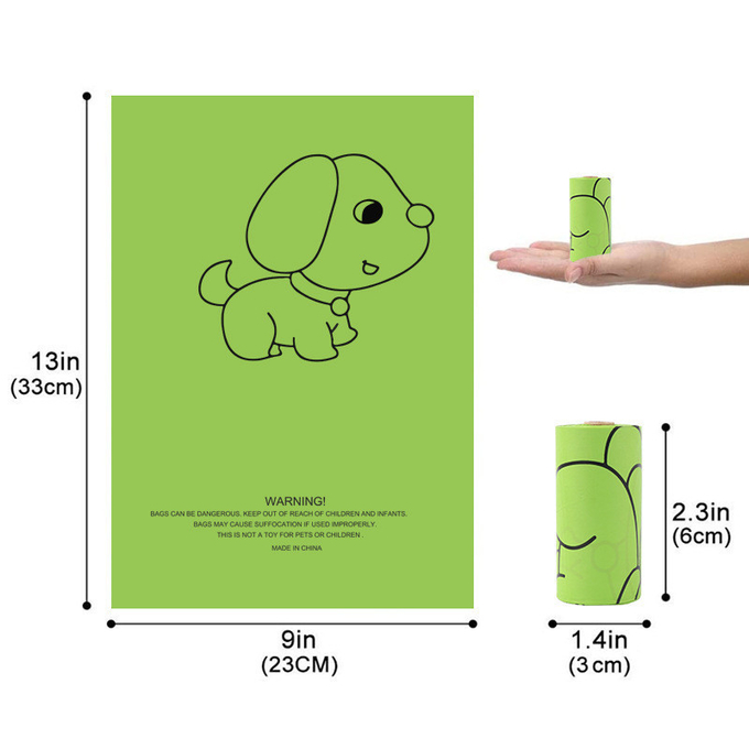 Pet Garbage Bag Biodegradable Materials Poop Pickup Dog Poop Bag Capsule Dispenser