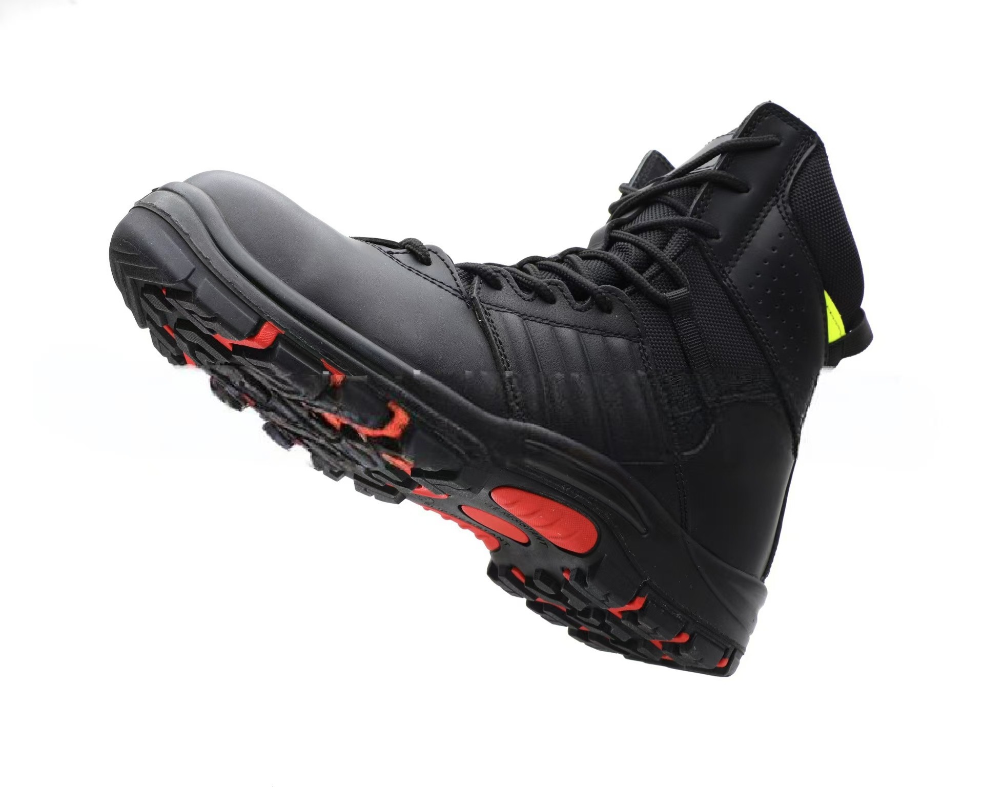 Anti Puncture Firefighter Safety Boots Unisex Fireproof Steel Toe Work Boots