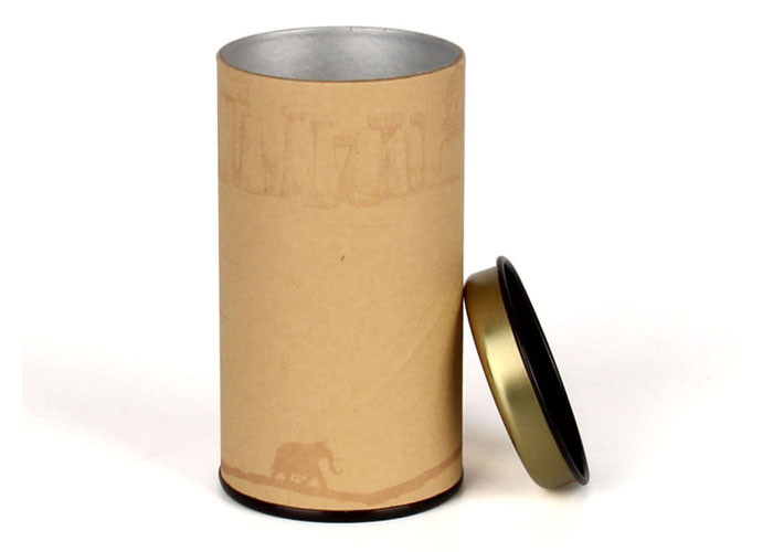 FDA OEM Labeled Mailing Ridgid Paper Tube For Gift / Tea Coffee