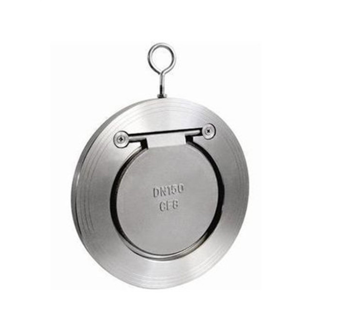 DN50 65 80 Stainless Carbon Steel SS304 EPDM NBR Single leaf thin disc Plate Check Valve In Stock
