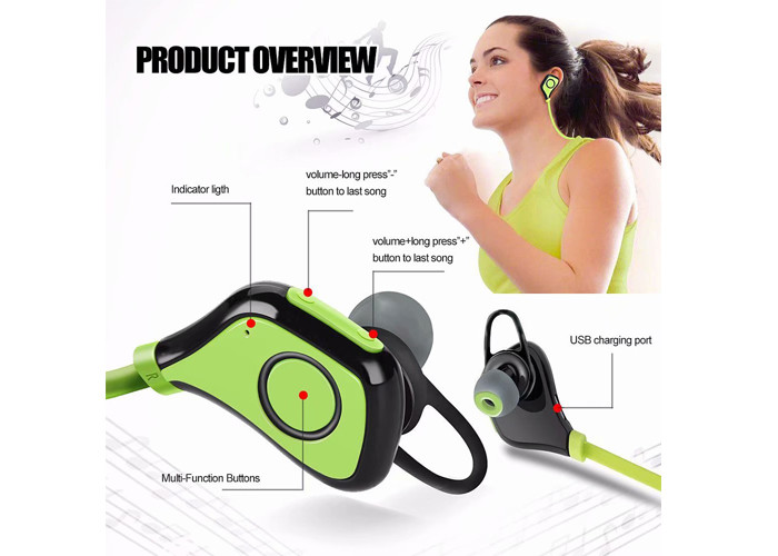 CSR8635 Sports Bluetooth Headset IPX7 Sweatproof Bluetooth Earbuds For Running