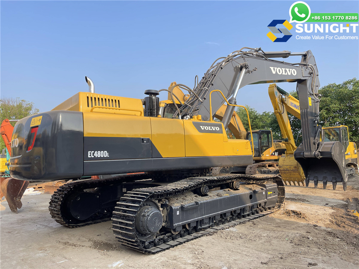 High Quality Volvo EC480DL Used Excavator Fuel Efficient 48 Tons Heavy Machinery With High Speed Pump And PLC Core Components