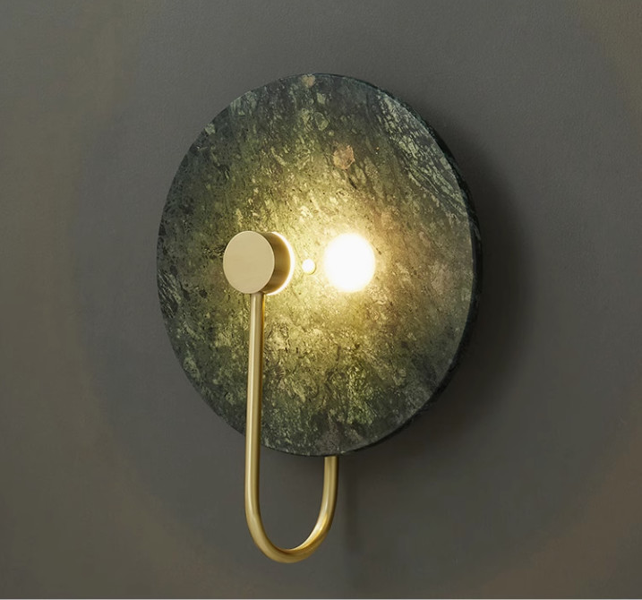 Post-modern simple marble wall lamp living room background wall coffee shop hotel staircase aisle lamp bedroom bedside lamp
