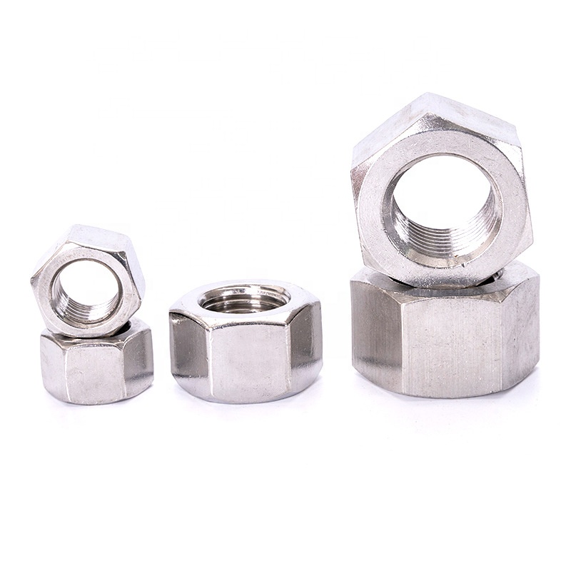 Food Beverage NXF Polished Duplex Stainless Steel 2507 Hex Nuts M6-M30 for Water Treatment Applications DIN934
