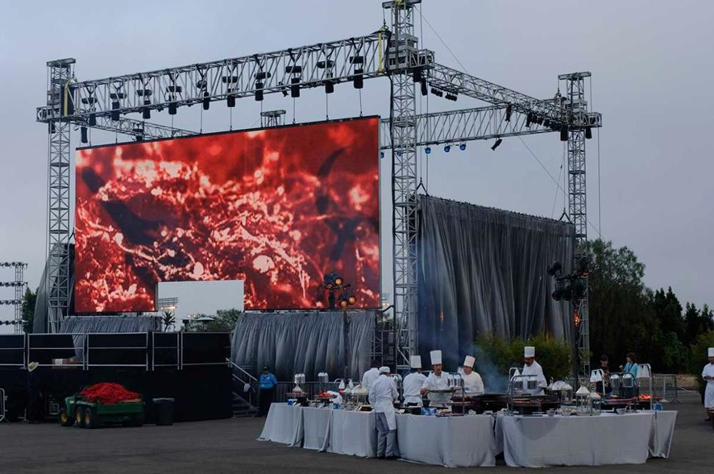 P3.91 events LED Display 4K 500*500mm/500*1000mm Die-casting Cabinet For Concert 5500nits
