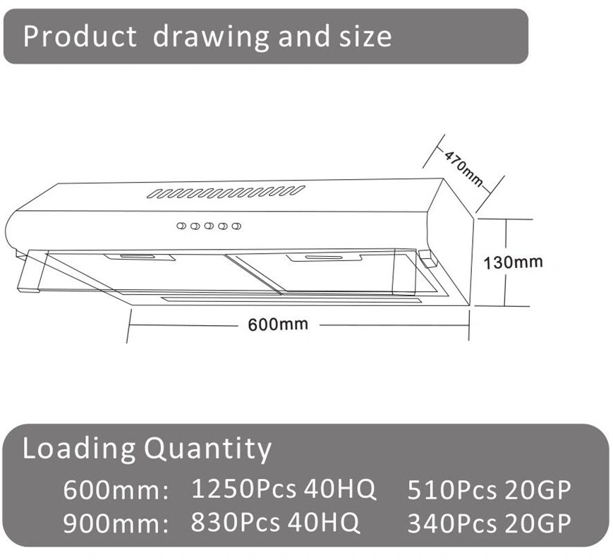 Cooking Appliances Silver Slim Recirculating Range Hood Stainless Steel