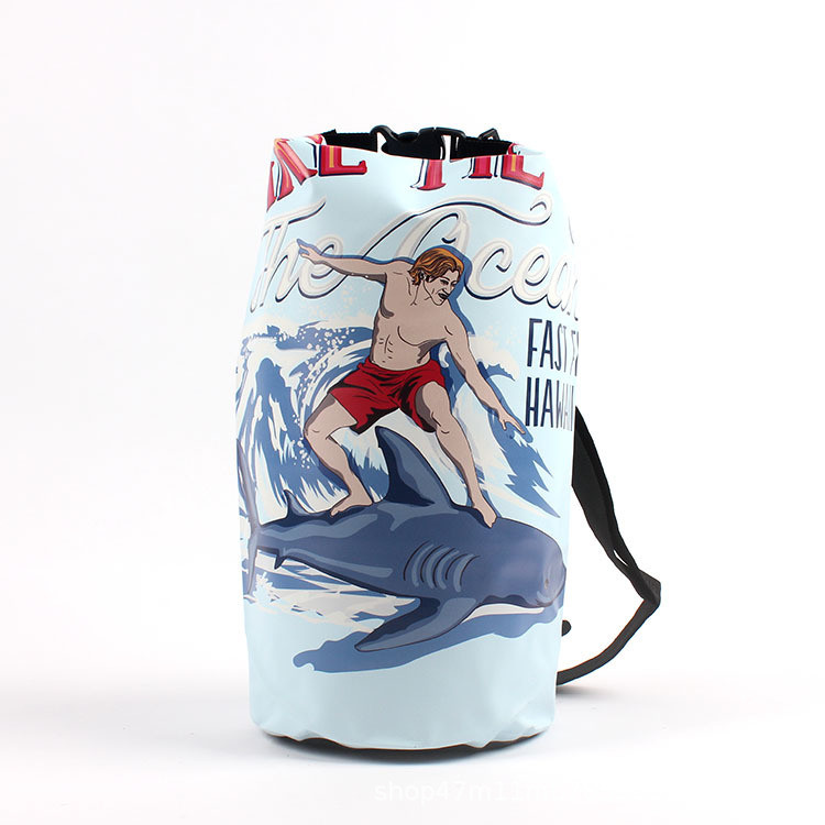 10L PVC Waterproof Dry Bag , Small Waterproof Hiking Backpack For Adult