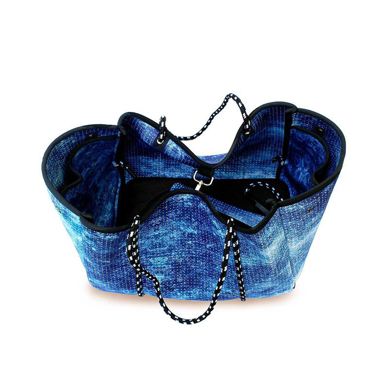 Cotton Polyester Blend Raffia Tote Bag Custom Print High Quality