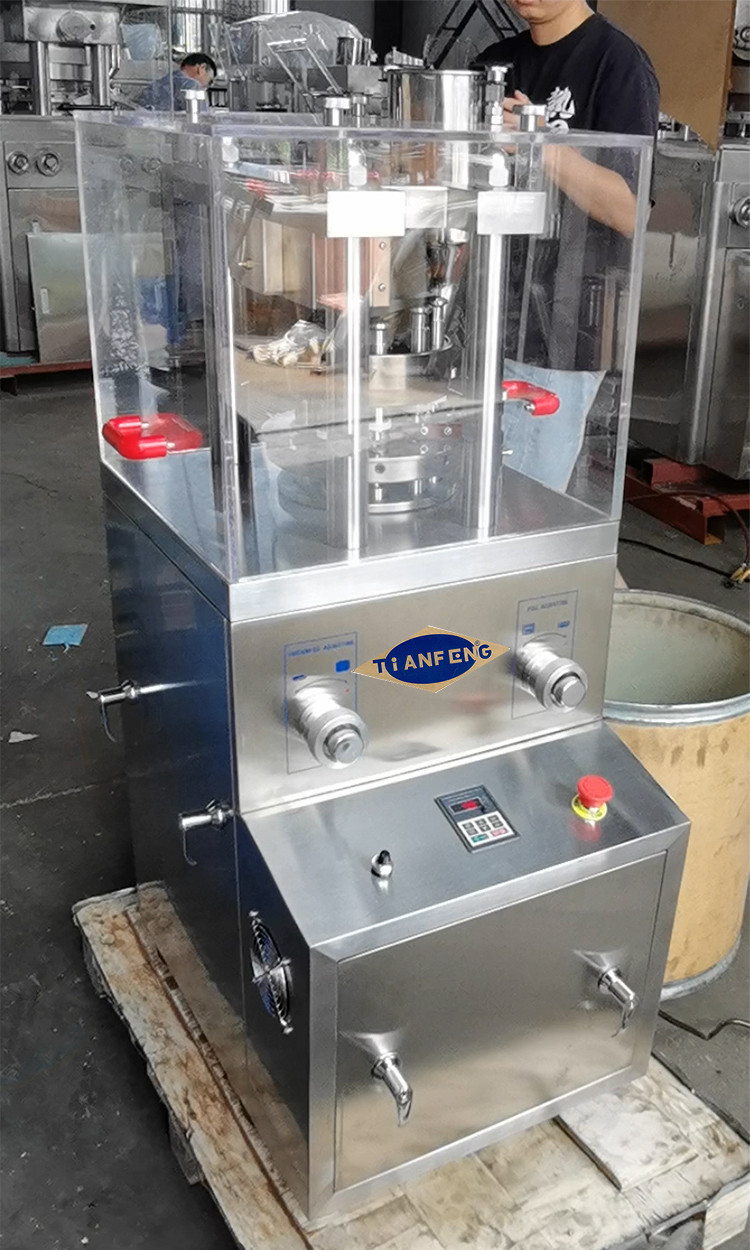Lab Pharmaceutical Machine Rotary Tablet Press With 60KN Pressure Diameter 20mm