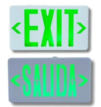 Factory Price High-Visibility Rechargeable LED Exit Sign Emergency Light for Shopping Malls Supermarkets Airports Offices Factories Hotels and Basements