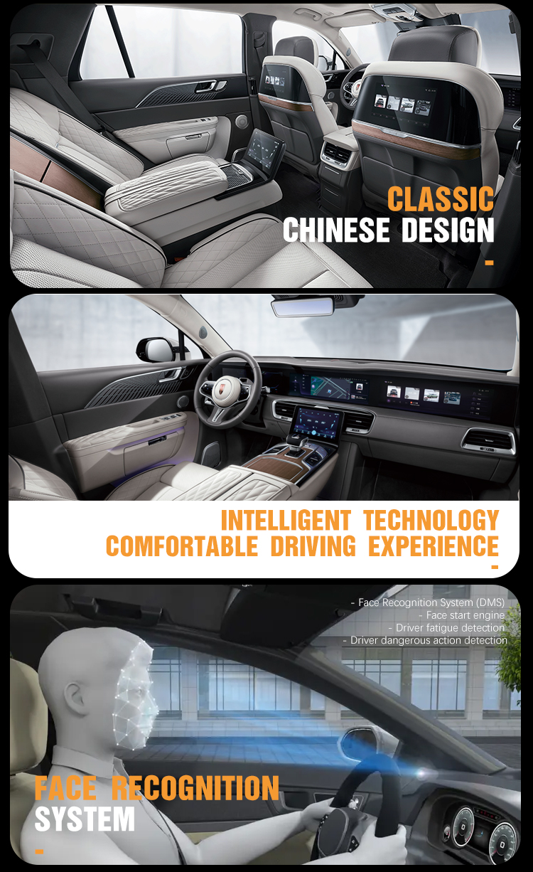 2021 Ternary lithium battery 660km Flag Edition Six-seater FAW Red Flag 6 7 Seat Ev Electric Suv Luxury Suv Seats Ev Suvs