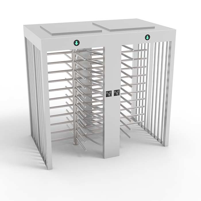 550mm Intelligent Turnstile Security Gates Two Lane Revolving Door