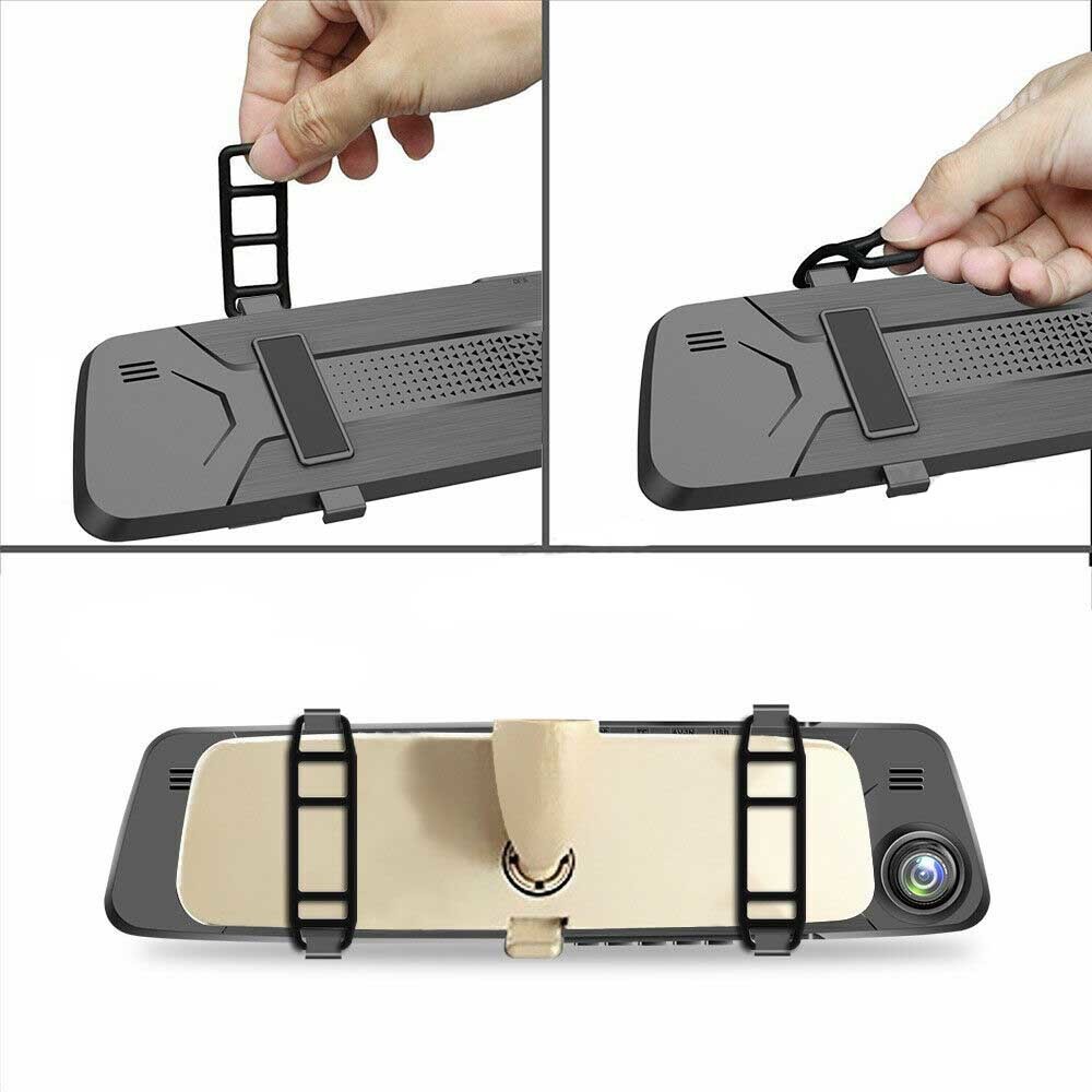 60HZ Blackbox Rear Mirror Dash Cam Car Camera Driving Video Recorder 1080P