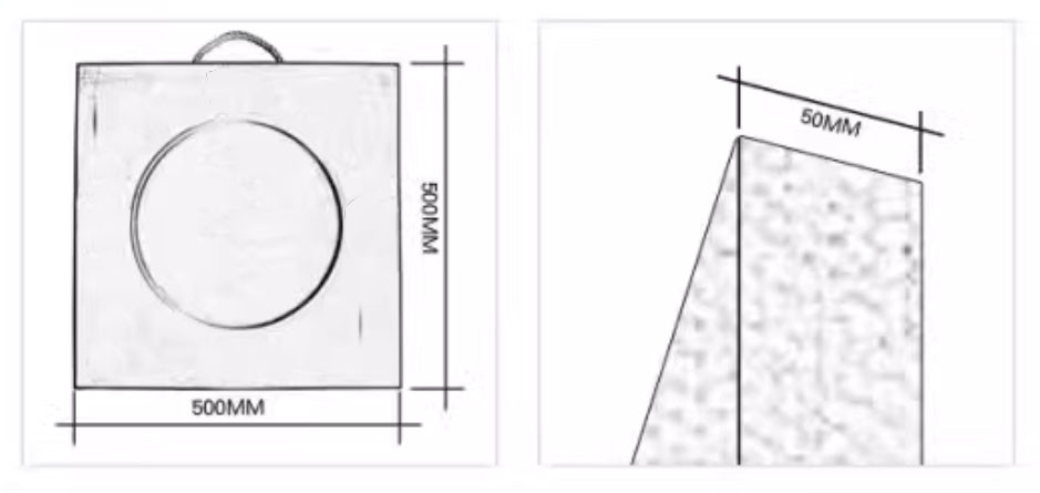Concrete pump spare part Outrigger plate backing plate for concrete pump