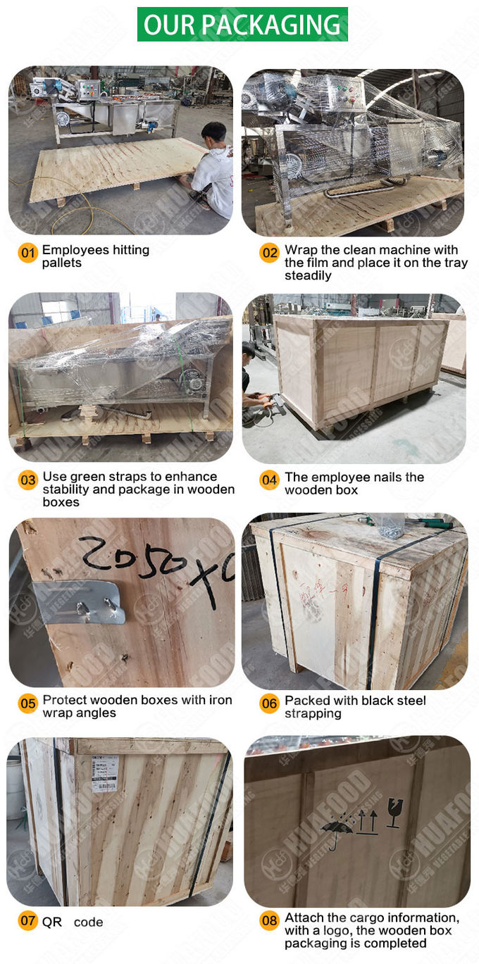 700kg/H 380v Lotus Root Vegetable Washing Machine