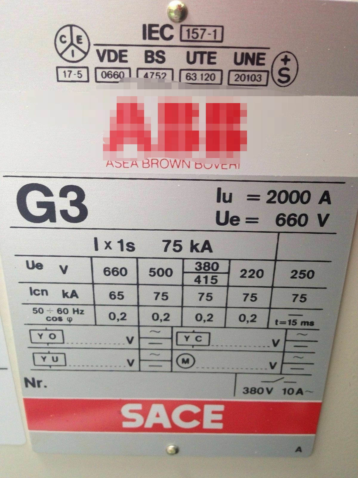 UXAB 233433100 GS G3 Brand New and Original, Weight:80kg,Length:1.m, Height:1.m