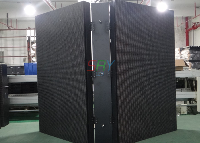 Advertising Double Sided LED Cabinet , 1/4 scan Constant Current Waterproof LED Screen