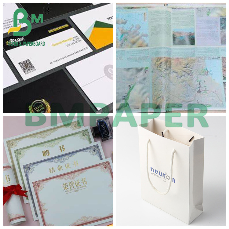 250gsm Waterproof Paper Printing White PP Synthetic Card 80 * 110cm