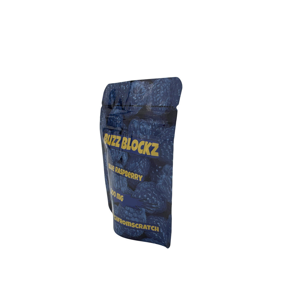 300mg Custom HP Digital Aluminium Laminated Printing Stand Up Ziploc Bags for Blue Berry Flavor Candy Gummies Packaging