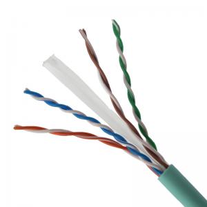 China Network Data Supply 4 Pair 23awg CAT6 UTP Lan Cable Color coded PE Insulation on sale