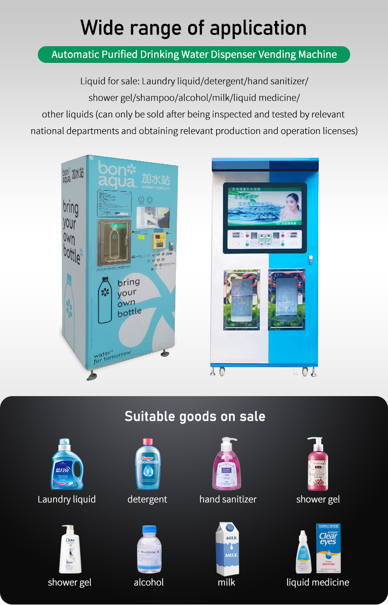 Coin Operated Wall Mount Machine Water Vending Window