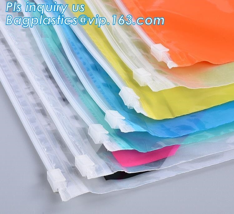 Resealable zipper grape bag fruit packaging bags plastic slider bag, Matte finished apparel plastic packaging bag slider