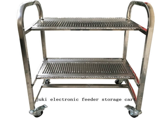 Stainless Steel SMT Feeder Cart , Juki Electronic Feeder Storage Cart