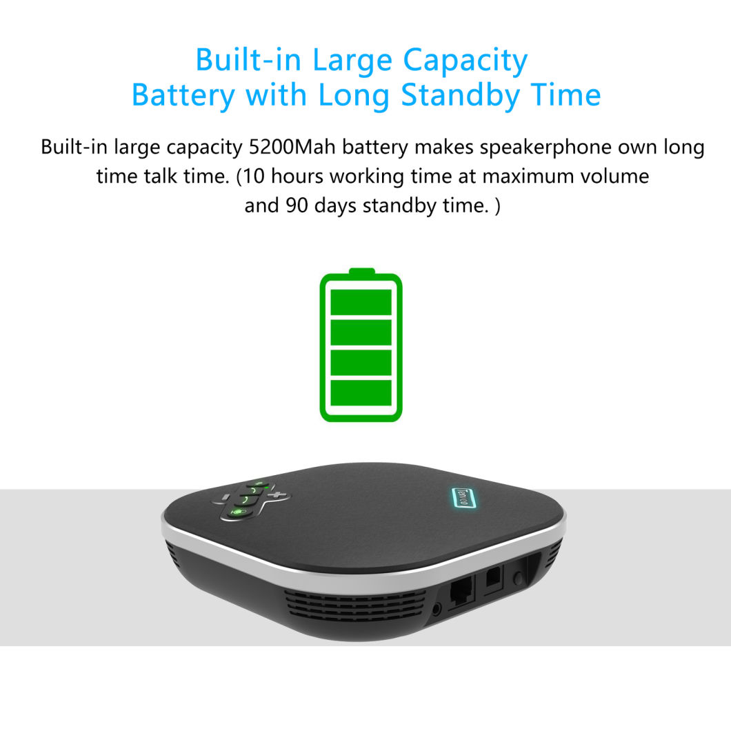 Softphone Bluetooth Conference Speakerphone For 20-60M2 Room