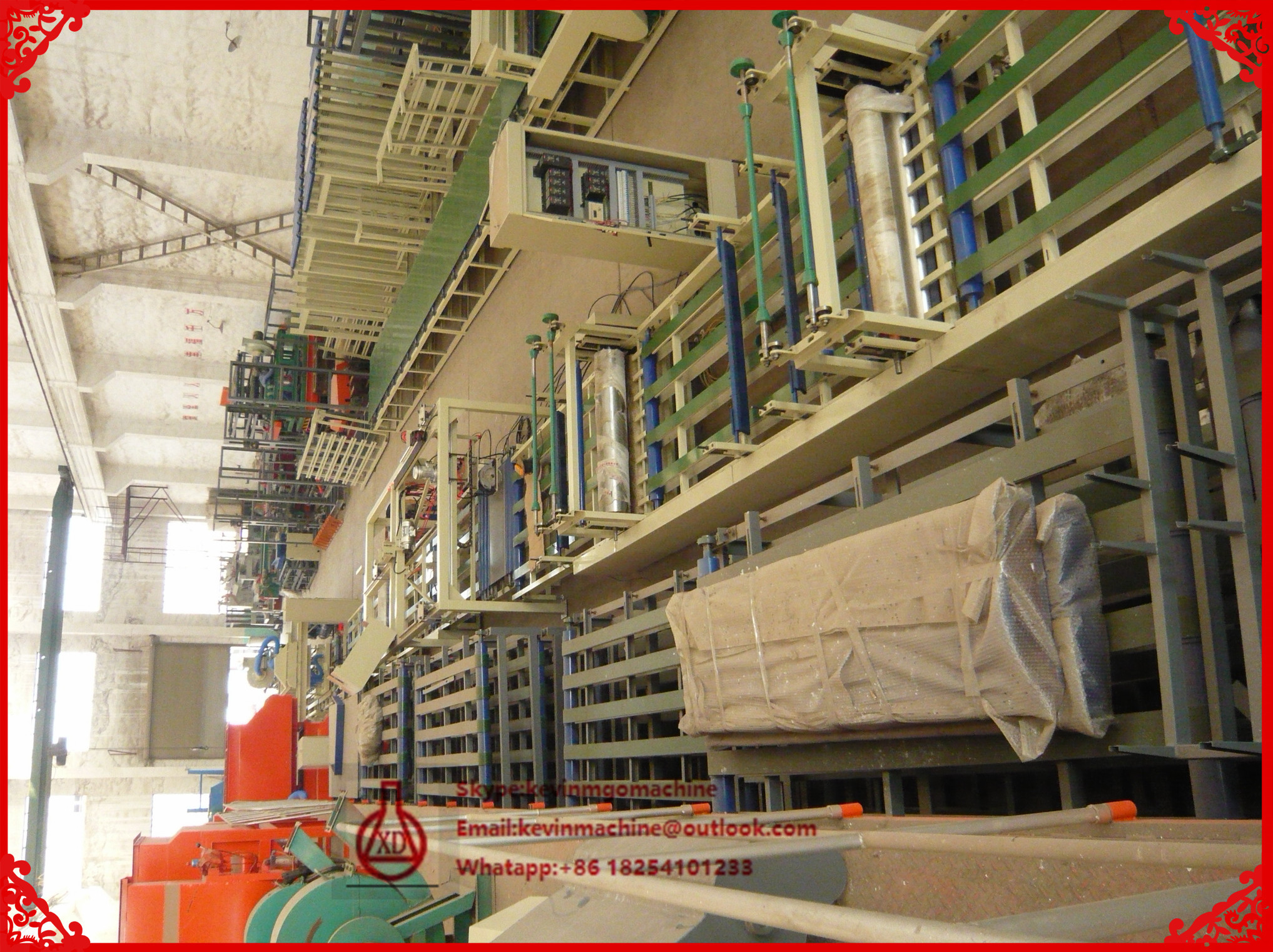 GRC Board Door Press Machine , Automatic MgO Sandwich Panel Making Machine