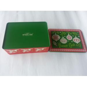 Butter Embossed Tin Cookie Containers,Spot Base Color On Body And Lid