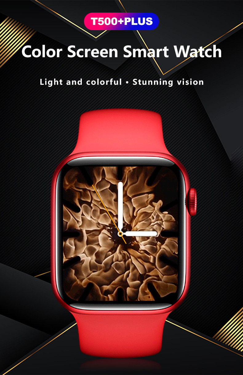 Game Smart Watches New Arrivals 2019 2021 T500+ Plus Smart Watch Time Weather Forecast I Watch Series 6 Smartwatch T500+