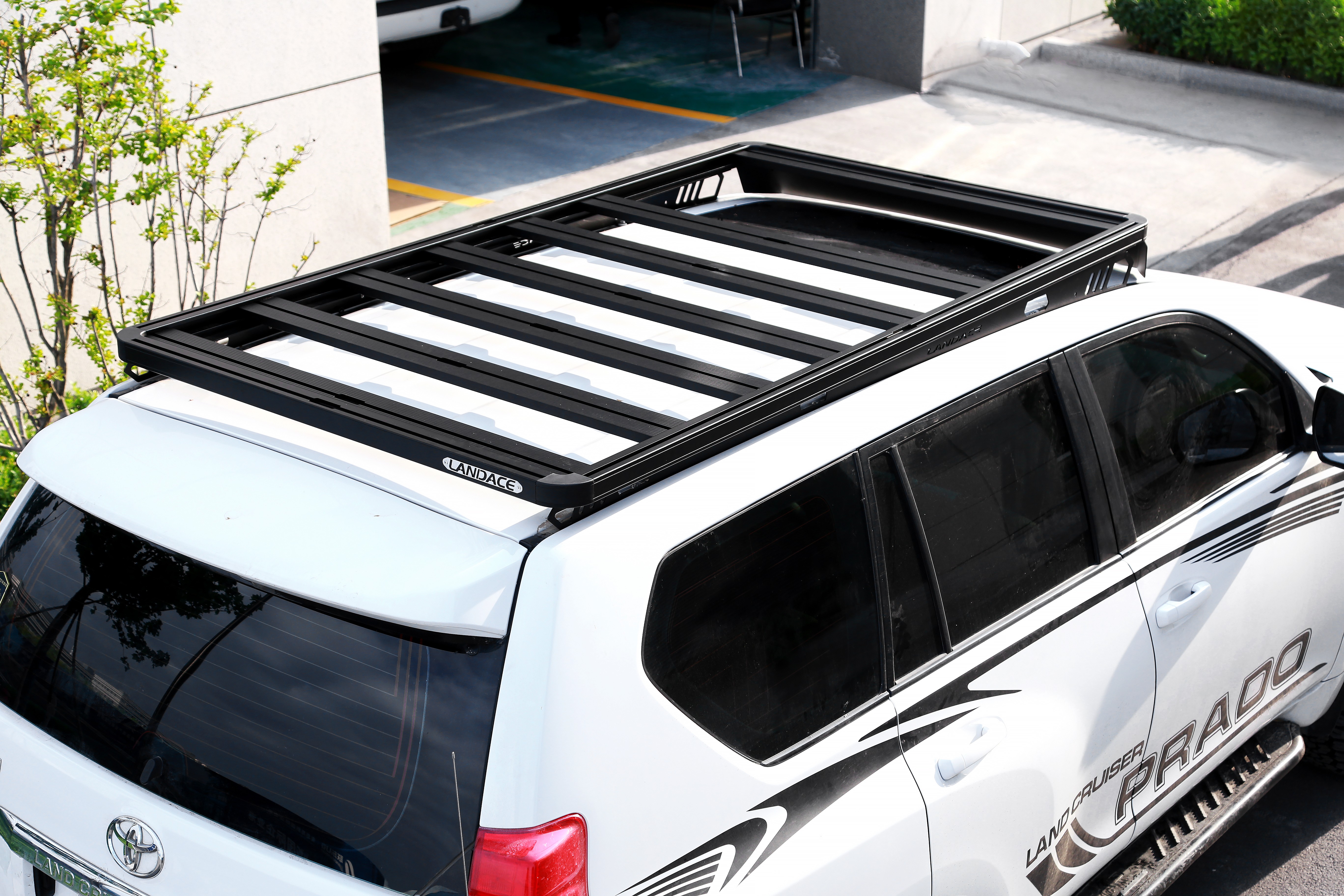 BLACK Powder Coated Off Road Car Roof Racks for Toyota Prado LC 150 Aluminum