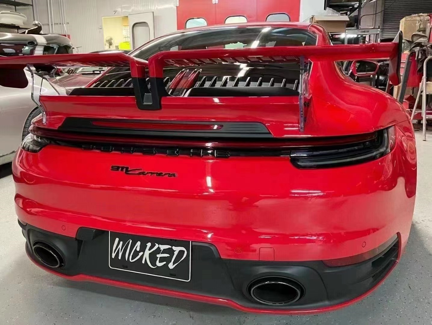 High Quality Carbon Fiber Spoiler Carbon Fiber Spoiler for Porsche 911 992 992 for TechArt Style Spoiler