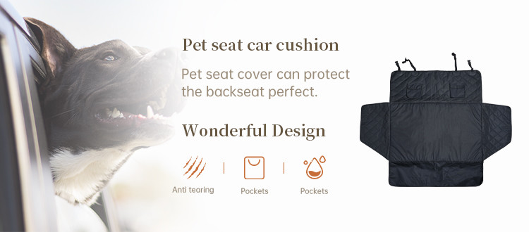 waterproof pet dog car cargo cover with soft memory foam 100% scratch and non-slip dog trunk seat cover for SUV