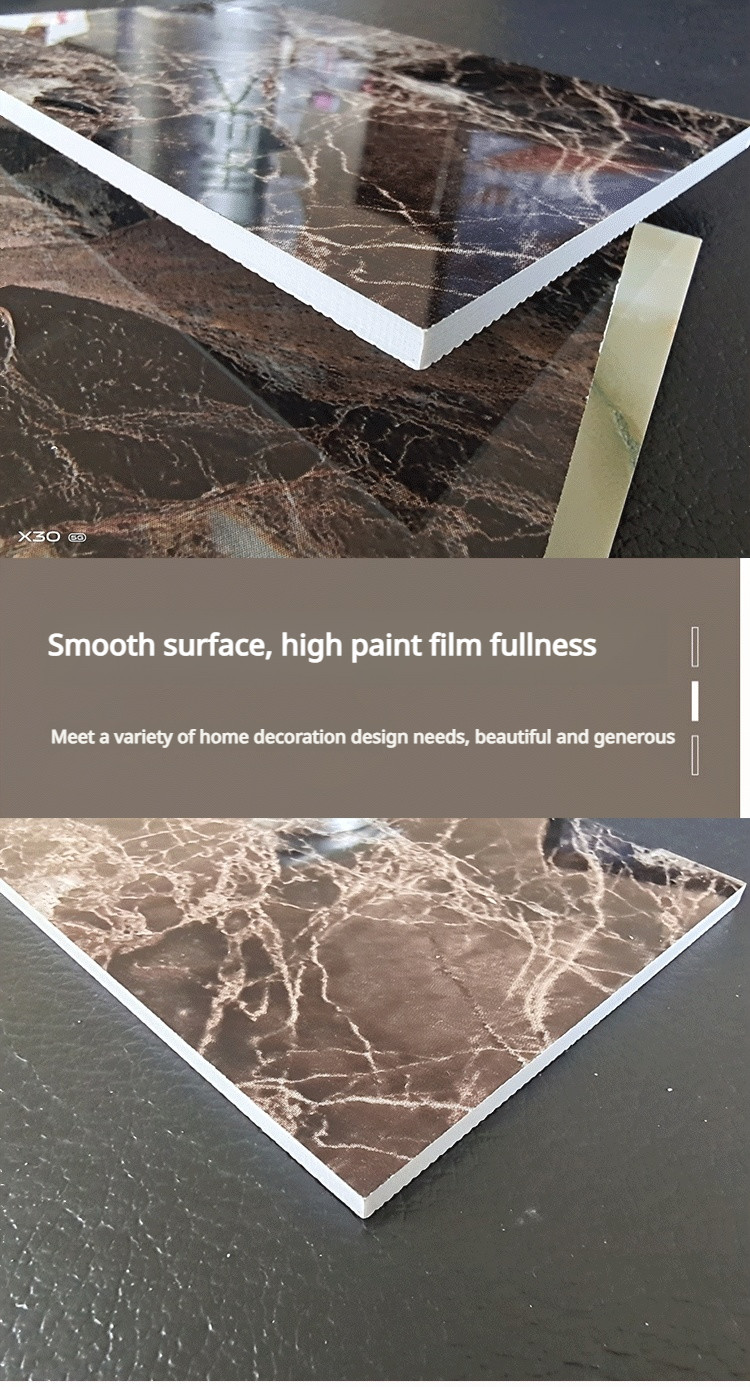 Lightweight Uv Pvc Marble Sheet Wall Panel In 3mm Or 4mm Thickness 3d
